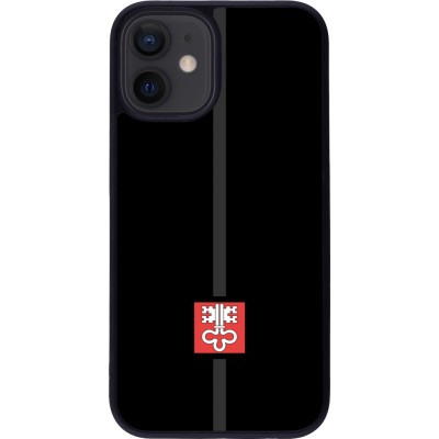 iPhone 12 mini Case Hülle - Silikon schwarz Kanton NW schwarz