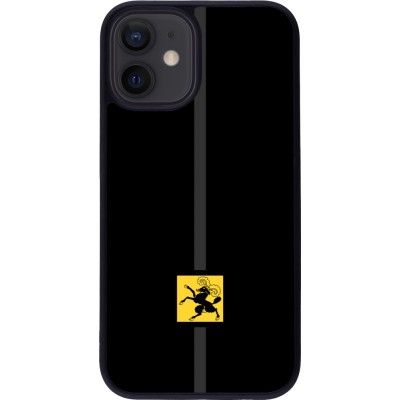 iPhone 12 mini Case Hülle - Silikon schwarz Kanton SH schwarz
