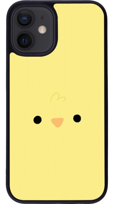 iPhone 12 mini Case Hülle - Silikon schwarz Easter 2026 Little chicken
