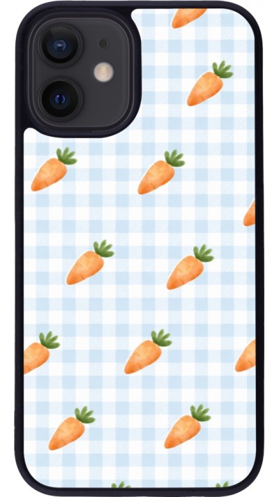 iPhone 12 mini Case Hülle - Silikon schwarz Easter 2026 Pattern carrots