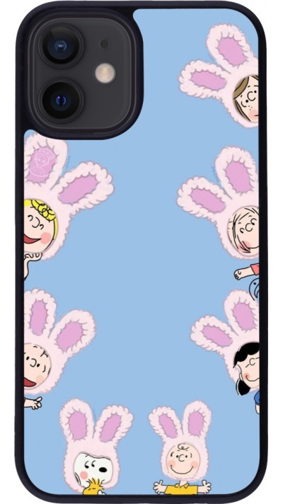 iPhone 12 mini Case Hülle - Silikon schwarz Easter 2026 Snoopy
