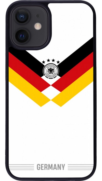 iPhone 12 mini Case Hülle - Silikon schwarz Deutschland 2026 personalisierbares Fussballtrikot