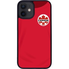 iPhone 12 mini Case Hülle - Silikon schwarz Kanada 2022 personalisierbares Fussballtrikot