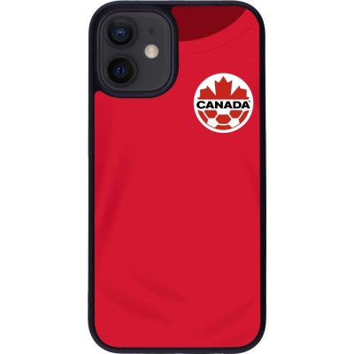 iPhone 12 mini Case Hülle - Silikon schwarz Kanada 2022 personalisierbares Fussballtrikot