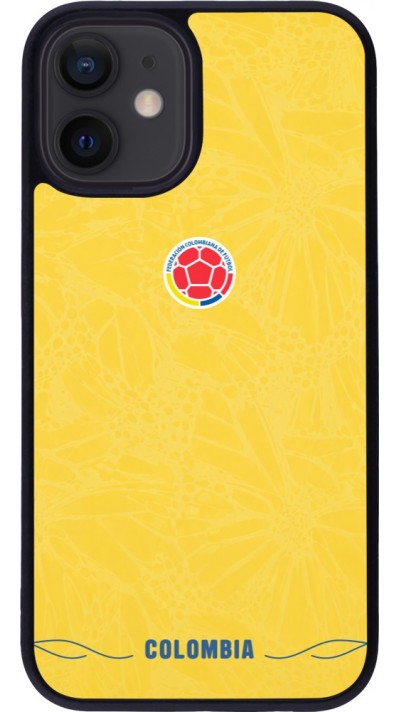 iPhone 12 mini Case Hülle - Silikon schwarz Kolumbien 2026 personalisierbares Fussballtrikot