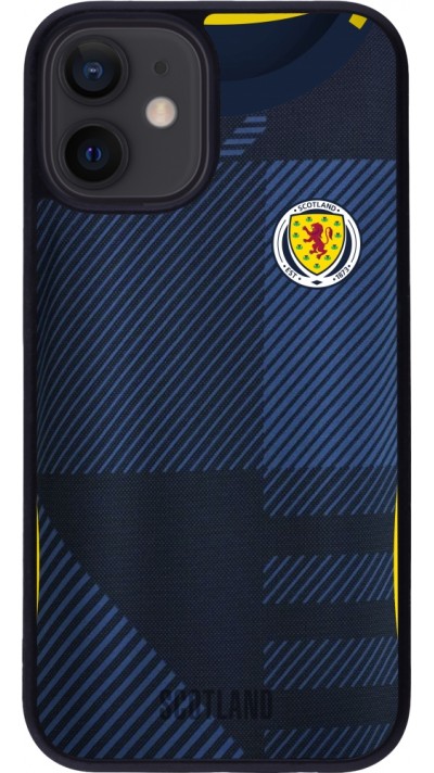 iPhone 12 mini Case Hülle - Silikon schwarz Schottland personalisierbares Fussballtrikot