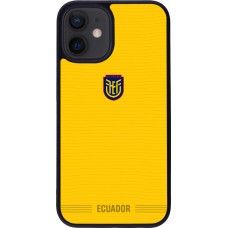 iPhone 12 mini Case Hülle - Silikon schwarz Ecuador 2026 personalisierbares Fussballtrikot