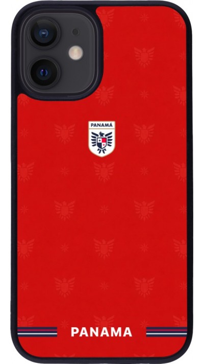 iPhone 12 mini Case Hülle - Silikon schwarz Panama 2026 personalisierbares Fussballtrikot