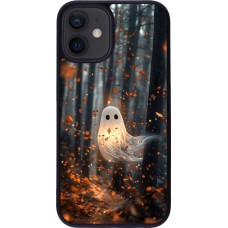 iPhone 12 mini Case Hülle - Silikon schwarz Halloween 2025 Ghost in the forest