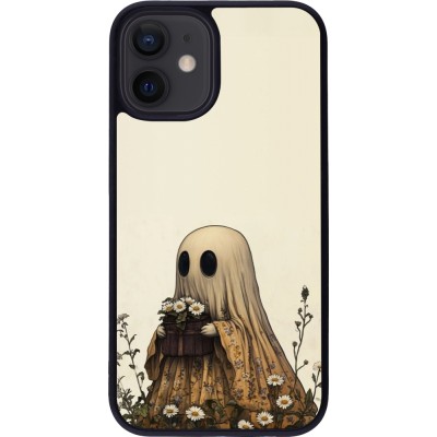 iPhone 12 mini Case Hülle - Silikon schwarz Halloween 2025 Ghost gardener