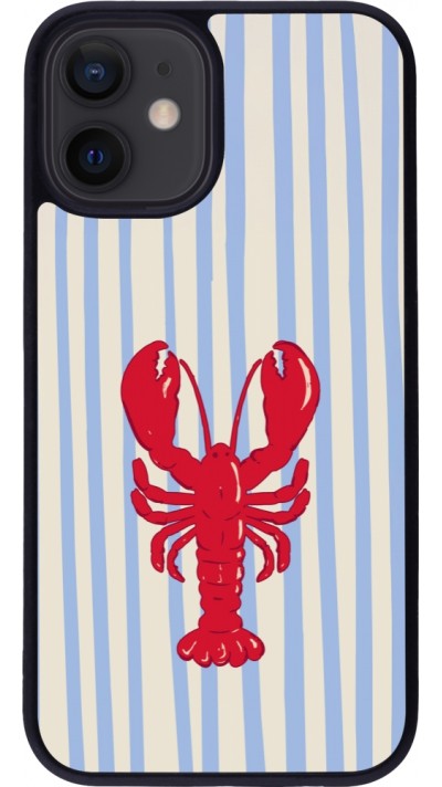 iPhone 12 mini Case Hülle - Silikon schwarz Red lobster 2026