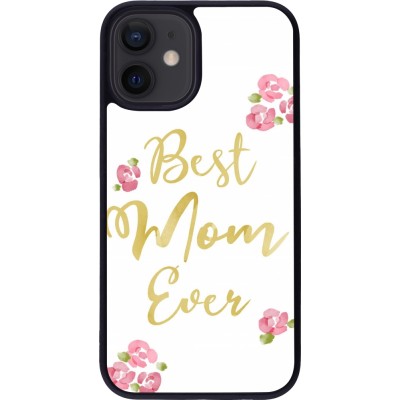 iPhone 12 mini Case Hülle - Silikon schwarz Mom 2024 best Mom ever