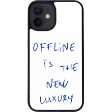 iPhone 12 mini Case Hülle - Silikon schwarz Offline is the new luxury