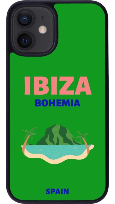 iPhone 12 mini Case Hülle - Silikon schwarz Pop Summer Destination Ibiza