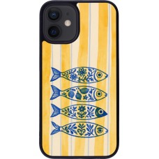 iPhone 12 mini Case Hülle - Silikon schwarz Portuguese fish 2026