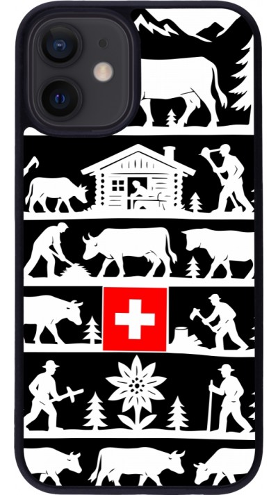 iPhone 12 mini Case Hülle - Silikon schwarz Poya Schweiz 1 schwarz