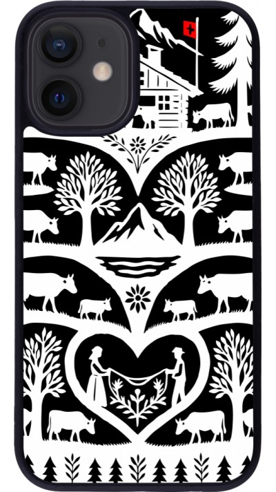 iPhone 12 mini Case Hülle - Silikon schwarz Poya Schweiz 2 schwarz