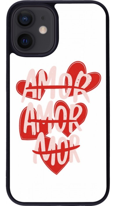 iPhone 12 mini Case Hülle - Silikon schwarz Saint Valentines Day 26 Amor