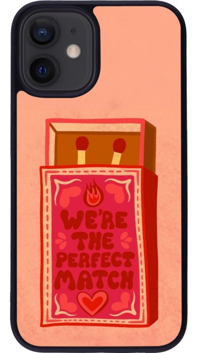 iPhone 12 mini Case Hülle - Silikon schwarz Saint Valentines Day 26 Perfect Match