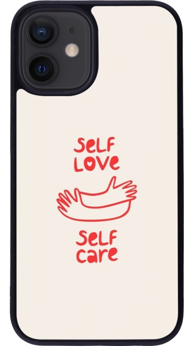 iPhone 12 mini Case Hülle - Silikon schwarz Saint Valentines Day 26 Self love self care