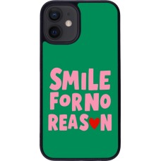 iPhone 12 mini Case Hülle - Silikon schwarz Smile for no reason 2026