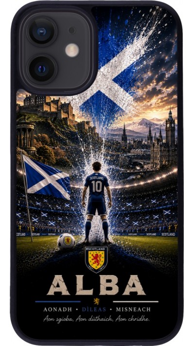 iPhone 12 mini Case Hülle - Silikon schwarz Fussball Schottland splash 2026