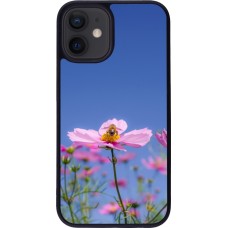 iPhone 12 mini Case Hülle - Silikon schwarz Bee on a flower Spring 2026