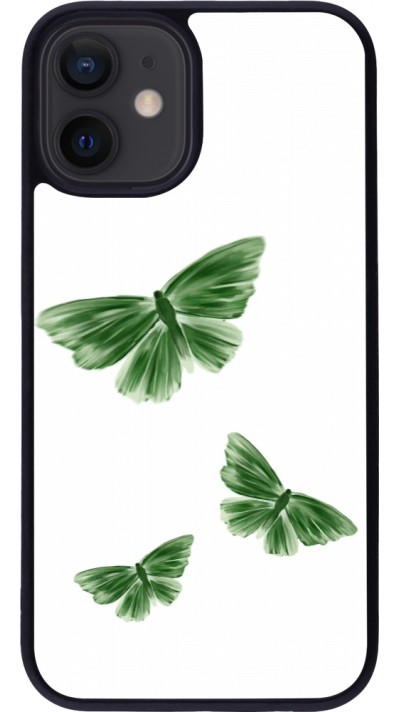 iPhone 12 mini Case Hülle - Silikon schwarz Butterflies Spring 2026
