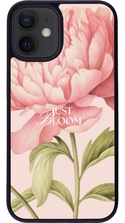 iPhone 12 mini Case Hülle - Silikon schwarz Just Bloom Spring 2026
