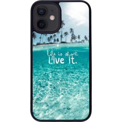 Hülle iPhone 12 mini - Silikon schwarz Summer 18 24