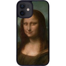 iPhone 12 mini Case Hülle - Silikon schwarz Kunstbild - Mona Lisa - Leonardo de Vinci