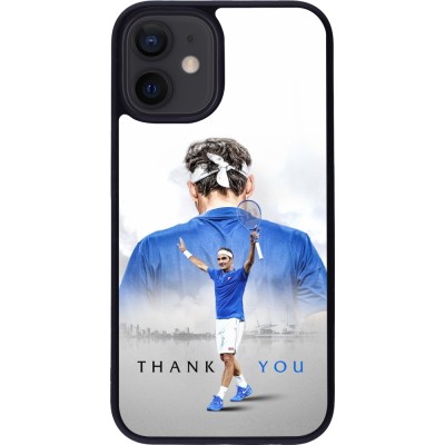 iPhone 12 mini Case Hülle - Silikon schwarz Thank you Roger