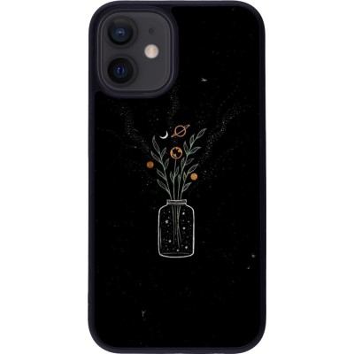 Hülle iPhone 12 mini - Silikon schwarz Vase black