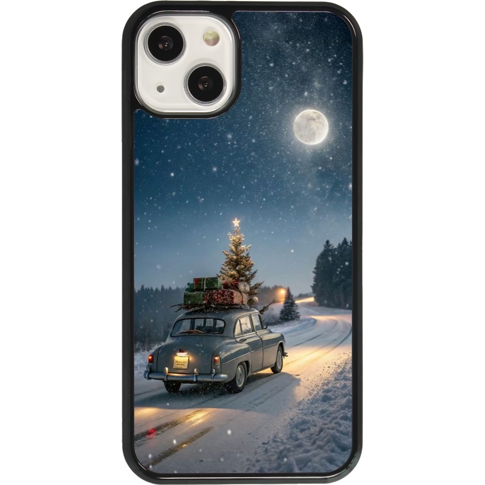 iPhone 13 Case Hülle - Christmas 25 Car with Tree Xmas