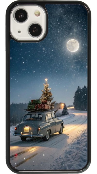 Coque iPhone 13 - Christmas 25 Car with Tree Xmas