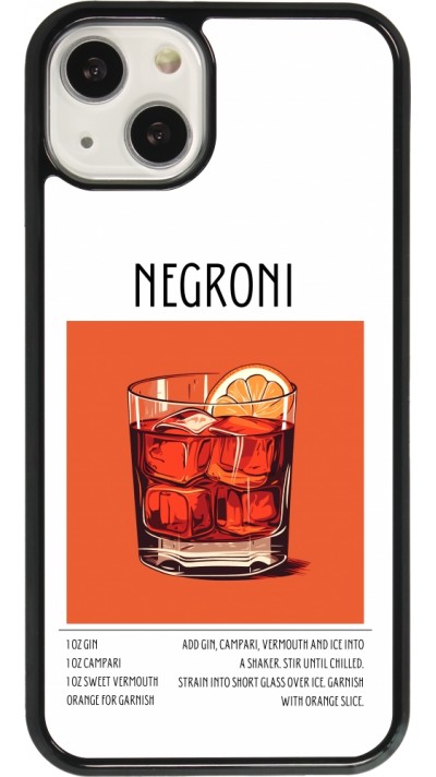 iPhone 13 Case Hülle - Cocktail Rezept Negroni