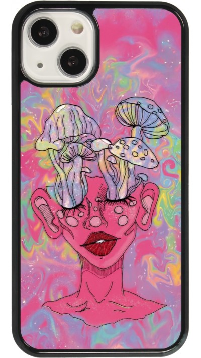 iPhone 13 Case Hülle - Psychedelic pink mushroom