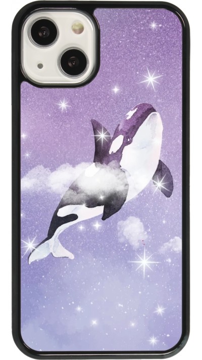 iPhone 13 Case Hülle - Whale in sparking stars