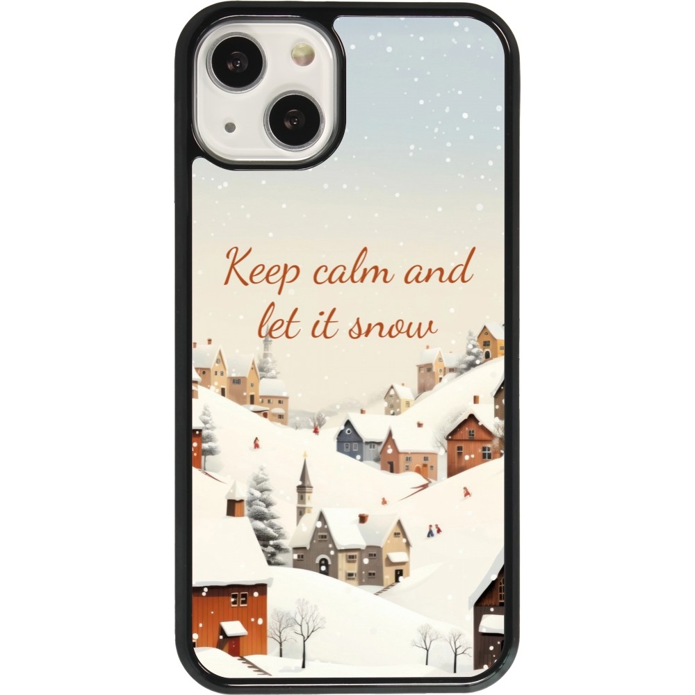 iPhone 13 Case Hülle - Winter 25 Winter Keep calm and let it snow