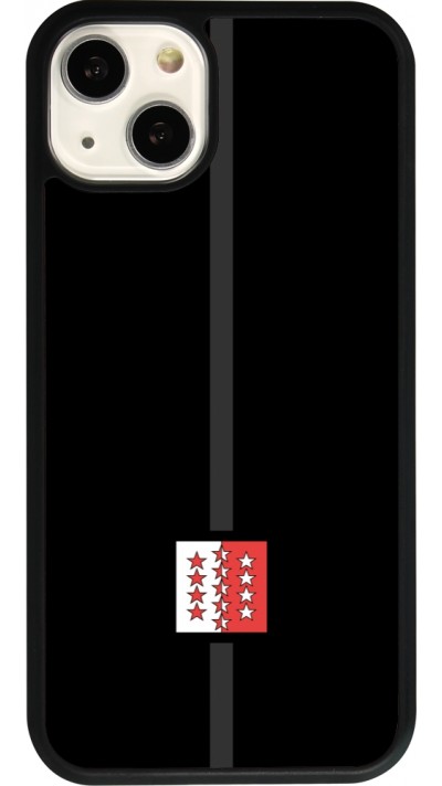 iPhone 13 Case Hülle - Silikon schwarz Kanton VS schwarz