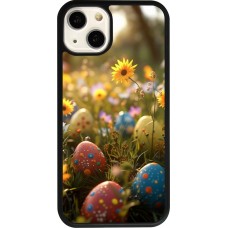 iPhone 13 Case Hülle - Silikon schwarz Easter 2026 Decorated eggs