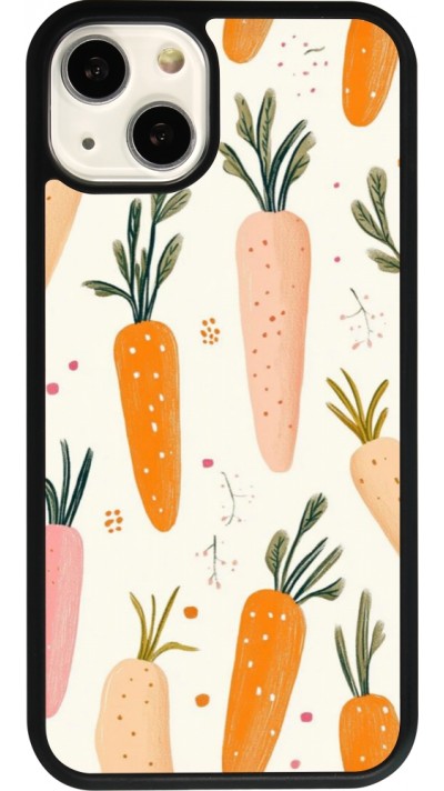 iPhone 13 Case Hülle - Silikon schwarz Easter 2026 Illustration carrots