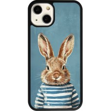 iPhone 13 Case Hülle - Silikon schwarz Easter 2026 Rabbit navy
