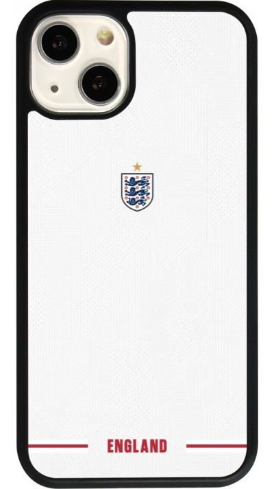 iPhone 13 Case Hülle - Silikon schwarz England 2026 personalisierbares Fussballtrikot