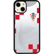 iPhone 13 Case Hülle - Silikon schwarz Kroatien 2022 personalisierbares Fussballtrikot