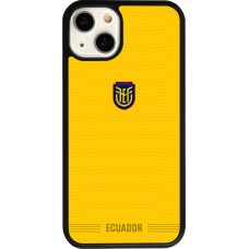 iPhone 13 Case Hülle - Silikon schwarz Ecuador 2026 personalisierbares Fussballtrikot