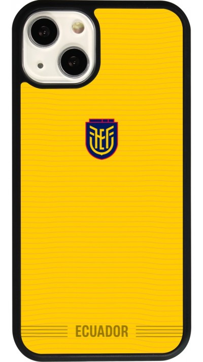iPhone 13 Case Hülle - Silikon schwarz Ecuador 2026 personalisierbares Fussballtrikot