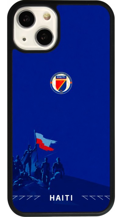 iPhone 13 Case Hülle - Silikon schwarz Haiti 2026 personalisierbares Fussballtrikot