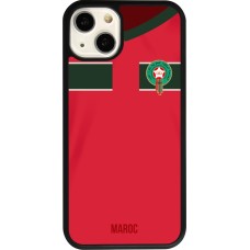 iPhone 13 Case Hülle - Silikon schwarz Marokko 2022 personalisierbares Fussballtrikot