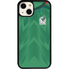 iPhone 13 Case Hülle - Silikon schwarz Mexiko 2022 personalisierbares Fussballtrikot